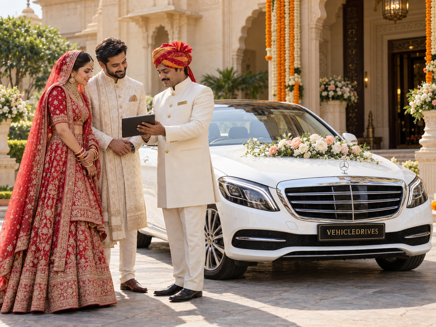 confirming the perfect wedding ride 1