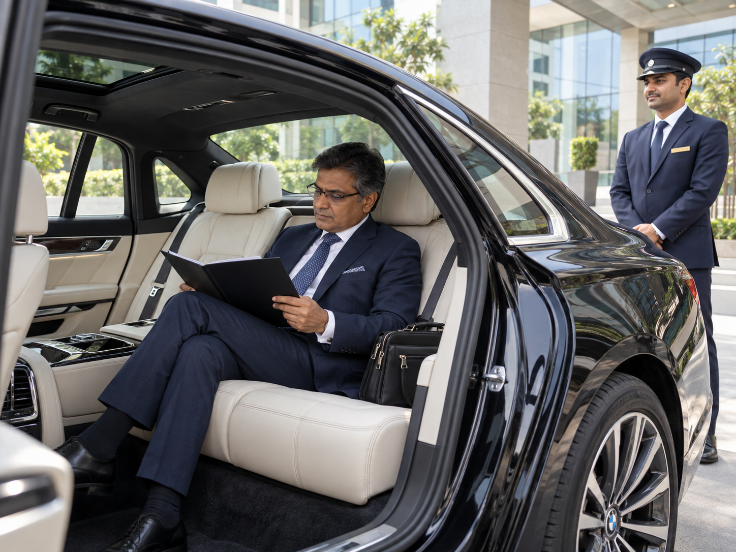 executive comfort in a chauffeured bmw