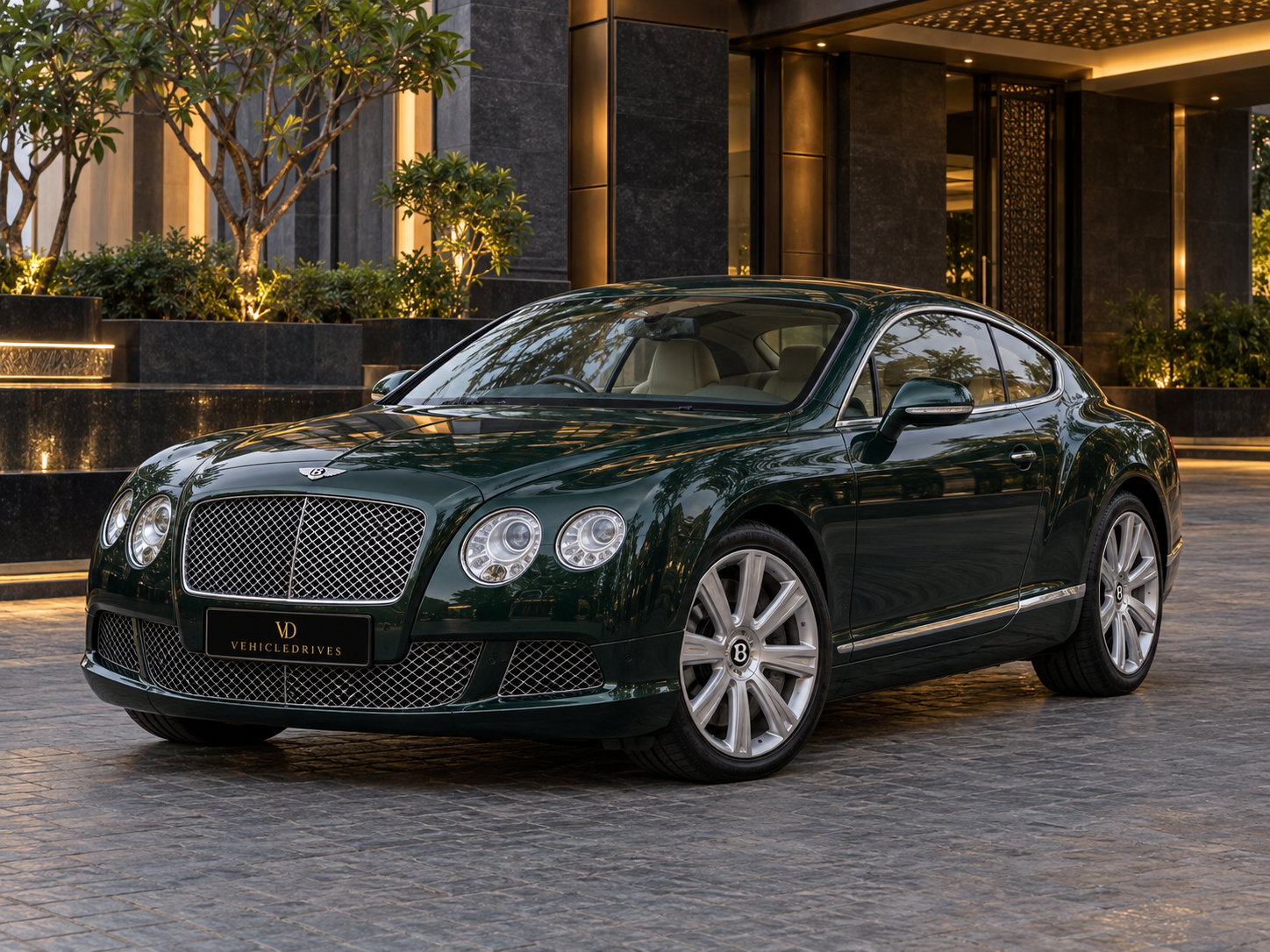 forest green bentley continental gt 2