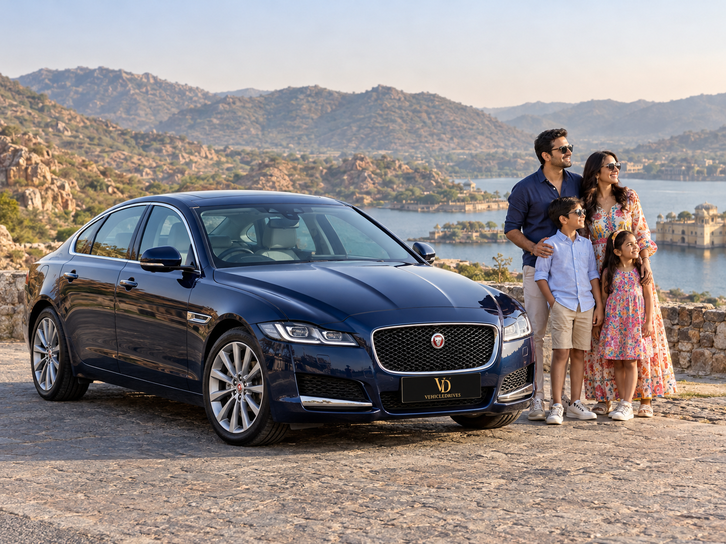 jaguar family stop at rajasthan overlook 4