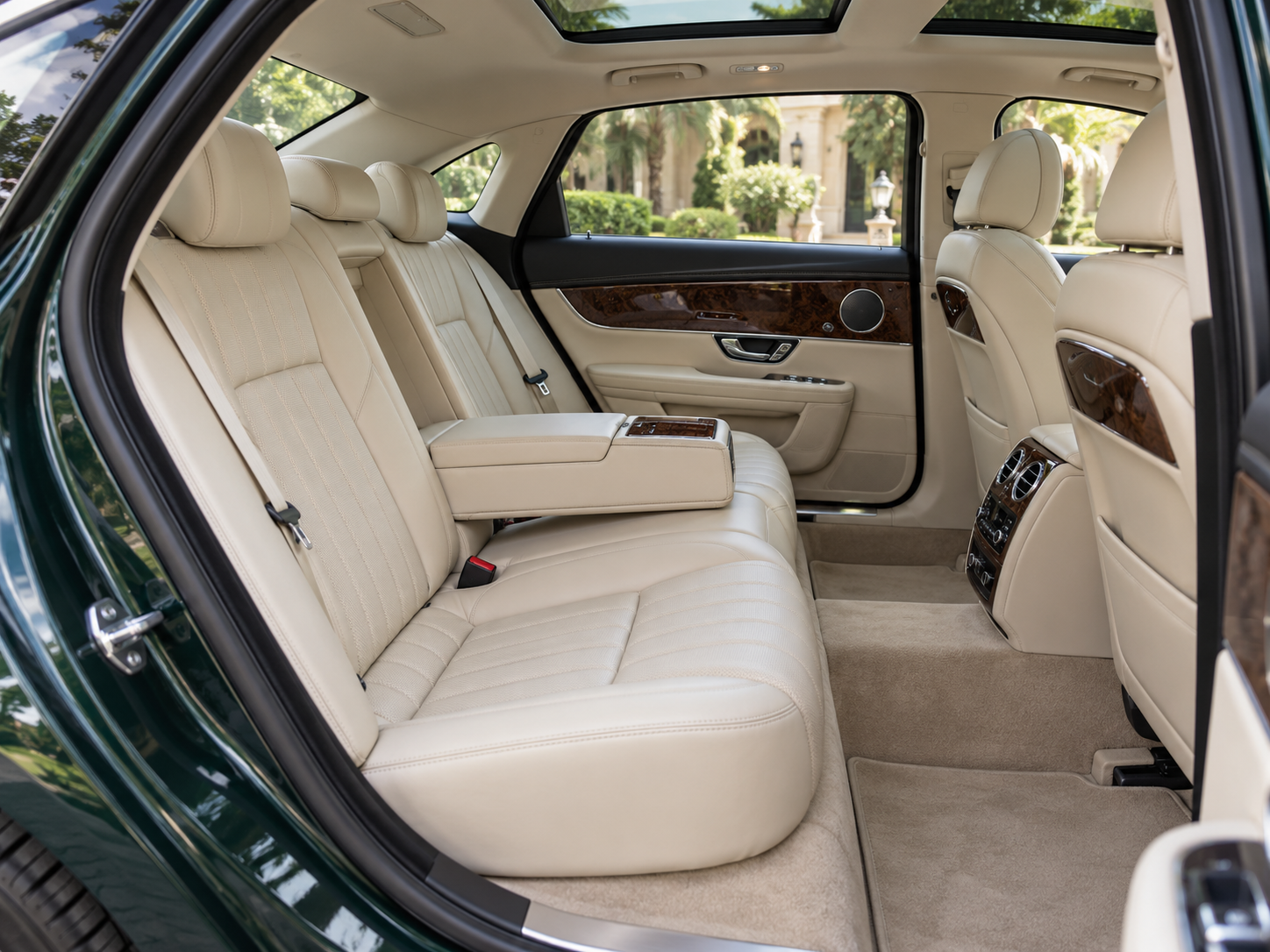 jaguar xjl rear cabin in ivory luxury