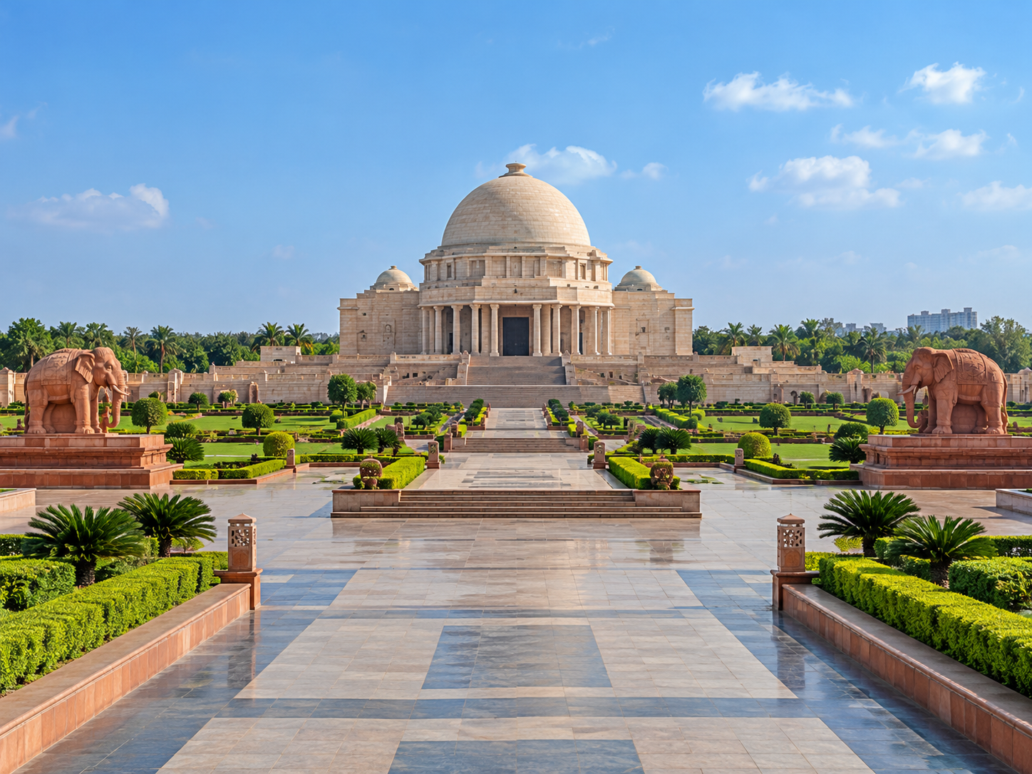 Rashtriya Dalit Prerna Sthal memorial and gardens in Noida