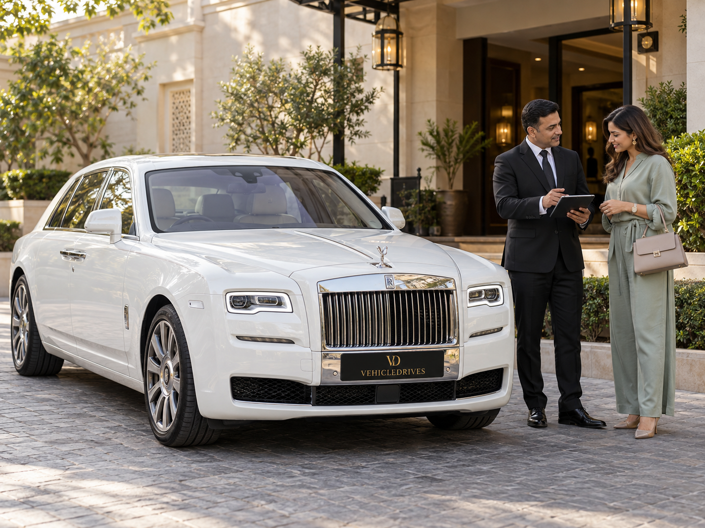 rolls royce booking at a boutique hotel 2